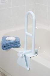 Improving Lifestyles Tub Rail Handle Grip Clamp On Steel Construction (300lbs support)