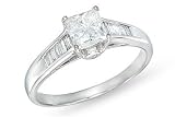 1 Carat Diamond 14K White Gold Bridal Engagement Ring