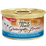 Fancy Feast Gravy Lovers Ocean Whitefish & Tuna Feast in Sauteed Seafood Flavor Gravy Canned Cat Food 24/3-oz cans-