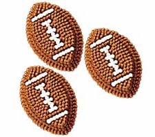 WILTON FOOTBALLS ICING Decorations 710-478