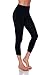 Emmalise Women's Capri Seamless Legging, Black, One Size