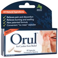 Click here to buy Orul For Canker Sore Relief Capsules, 8 Ea by Orul Capsules.