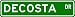 DECOSTA Street Name Sign ~ Personalized Family Lastname Sign ~ Gameroom, Basement, Garage Sign