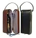 Leather Single Wine Case Holder - Brown
