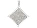 10KT WG .50CTW DIAMOND MICRO PAVE PENDANT