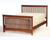 Arts and Crafts Prairie Queen Bed w/High Footboard Complete - 9710Q