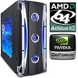Der TESTSIEGER: AGANDO agua 5200x2 plus - AMD X2 5200, 2GB DDR2, 320GB S-ATA, GeForce 9500GT 1024MB,DVD-Brenner, Cardreader, Sound, LAN, Windows Vista Home Premium, Software-Paket