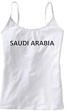 SAUDI ARABIA - Country Series - White Women's / Girls Camisole (Girlie / Babydoll)