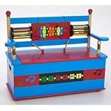 Levels+Of+Discovery+Musical+Bench+Seat+with+Storage+Blue%2FMulti