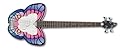 Daisy Rock Butterfly Bass Guitar, Fantasy