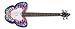 Daisy Rock Butterfly Bass Guitar, Fantasy