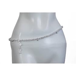 Jewelery from India handmade waist belly chain sterling silver 32.5 inches Length