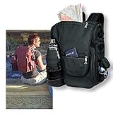 Picnic Time Turismo Backpack w/ 2 Insulated Compartments (Black/Silver)