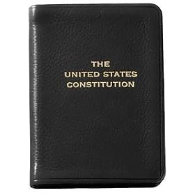 Palm-size Constitution in Black Leather.by Graphic Image - 2.75x3.75