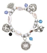 Medana Heart Charm Bracelet watch # 8421