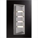 De Majo Outdoor Wall Sconce Finish: Architectural Silver