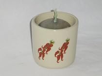 Candle Holder with Chili Peppers