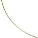 14K Yellow Gold Round Omega Chain Necklace