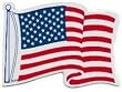 Waving American Flag Magnet
