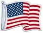 American Flag Inside Static Cling