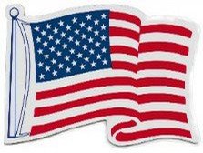 Waving American Flag Magnet