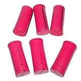 Jumbo Concave Perm Rods * Burgundy * 1 3/8 Diameter * 6 Rods Per Bag