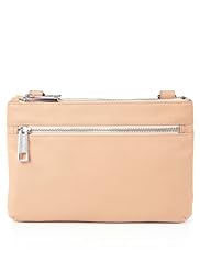 Autograph Leather Double Zipped Cross Body Bag