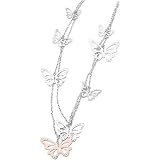 brosway ブロスウェイ FANTASY Neckalce ネックレス - 8 butterflyes/1 gold plated FS04の画像
