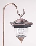 Antique Copper Acorn Series Solar Lantern with Hook