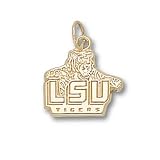 Louisiana State Univ New "Lsu Tigers" Tiger 1/2" Sterling Silver Charm/Pendant