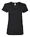 Anvil Womens Lightweight V-Neck T-Shirt (88VL)- White, S