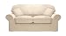 Sofa Workshop Beth medium sofa loose covered in Fabulous Natural