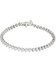 Diamond Line Bracelet 14K White 67501