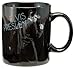 Vandor 47462 Elvis Presley Wertheimer 12 oz Ceramic Mug, Black, White, and Blue