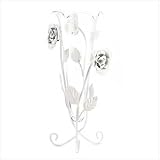 31Z5qChssML. SL160  Romantic Rose Vase White Metal Decorative Table Top