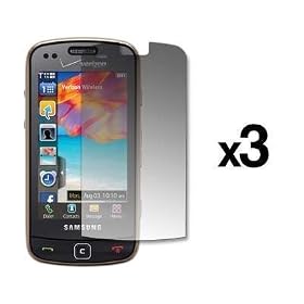 3 Pack of Premium Reusable LCD Screen Protectors for Samsung Rogue U960