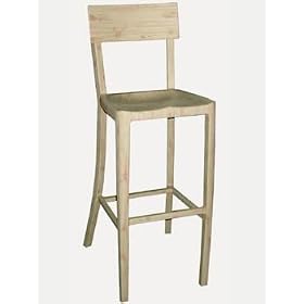 Wood Look Aluminum Bar Stool