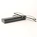 Classic Spring Hinged Reading Glass with Leather Case - Gray +1.75