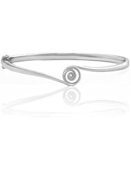 0.10ct Diamond Accented Bangle 14k Gold