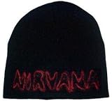 Nirvana knit beanie embroidered red 'Notebook' logo