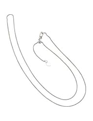 22" 1mm Adjustable Wheat Chain in 14k White Gold