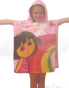 Kids/Childrens Dora the Explorer Cotton Towcho/Poncho towel (50cm X 115cm)