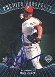 Mike Grace, Philadelphia Phillies, 1996 Upper Deck SP Premier Prospects Autographed Card