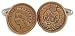 Sterling silver cufflinks with genuine indian head penny with presentation box