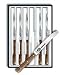 Kitchen & Housewares : RH Forschner by Victorinox 6-Piece 5-1/4-Inch Wavy Edge with Round Tip Steak Knife Set, Rosewood Handles