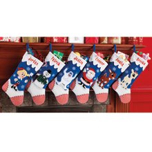 Personalized Christmas Stockings - Santa Rudolph Character Stockings