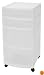 Sterilite 28228002 4-Drawer Cart White with See-Through Drawers and Black Casters, 2-Pack