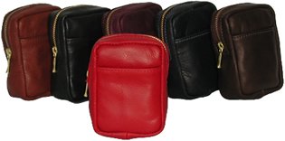 LEATHER CIGARETTE CASE, Red