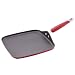 KitchenAid Hard-Base Porcelain Aluminum Nonstick 11-Inch Square Griddle, Red