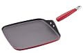 KitchenAid Hard-Base Porcelain Aluminum Nonstick 11-Inch Square Griddle, Red
